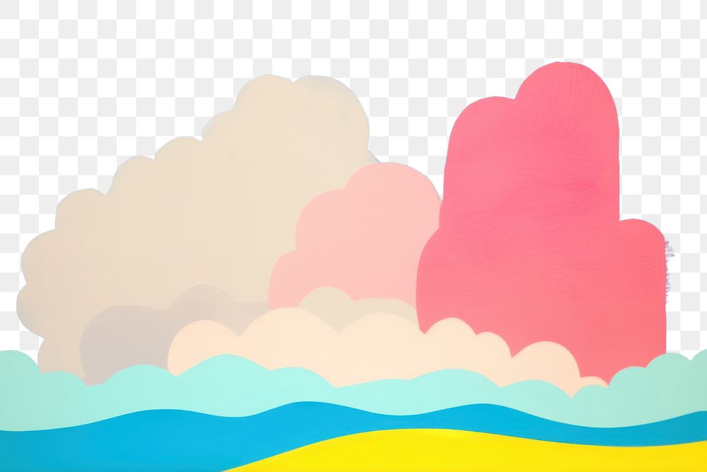PNG Painting outdoors nature cloud.