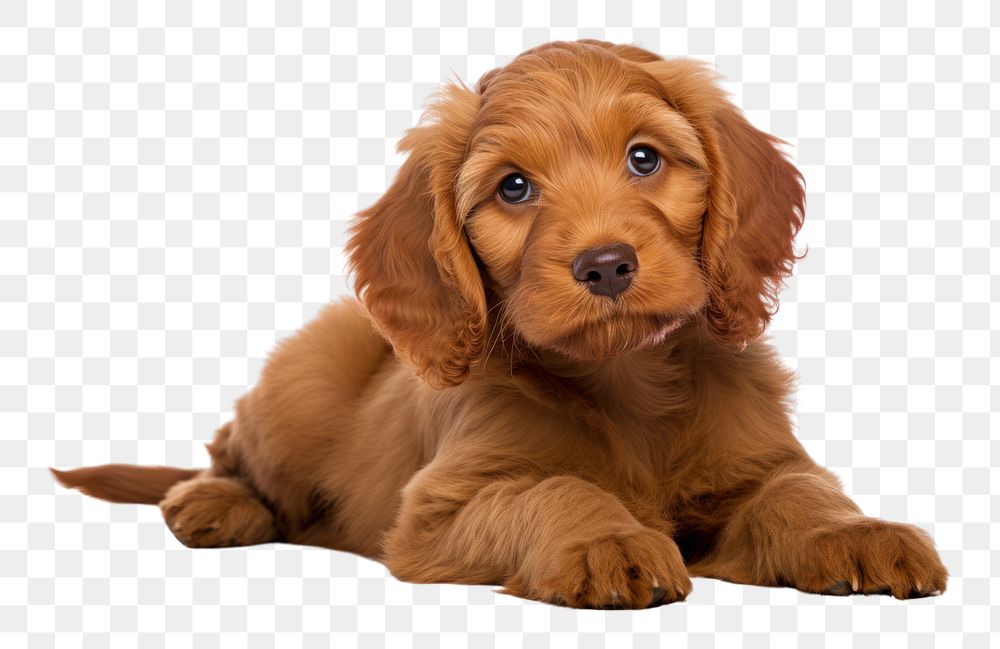 PNG  Dog puppy spaniel animal. AI generated Image by rawpixel.