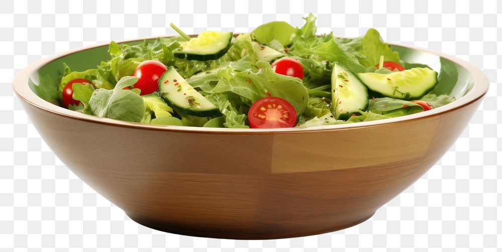 PNG  Salad bowl vegetable plant. AI generated Image by rawpixel.