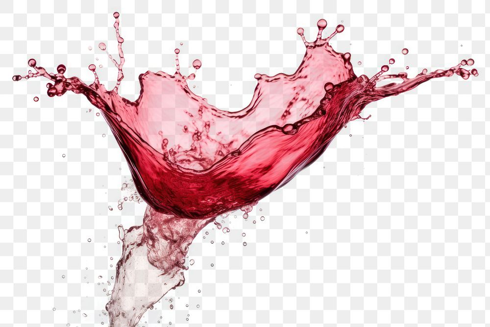 PNG  Wine splashing white background refreshment. AI generated Image by rawpixel.
