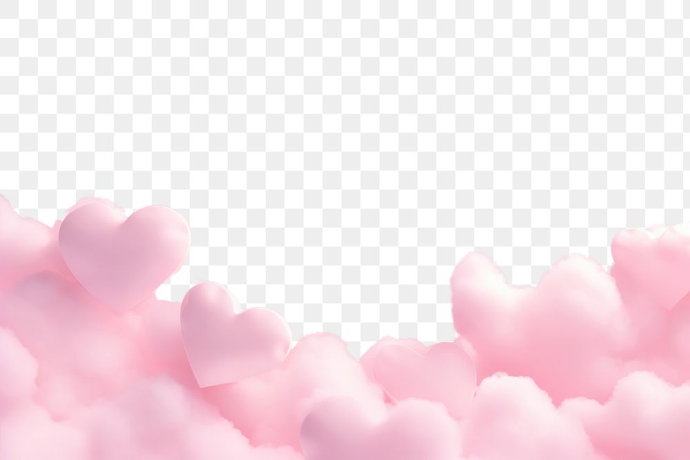 PNG Heart and cloud backgrounds abstract outdoors. AI generated Image by rawpixel.