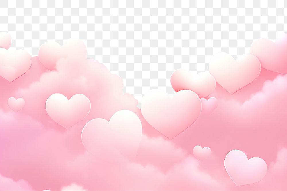 PNG Heart and cloud backgrounds abstract pink