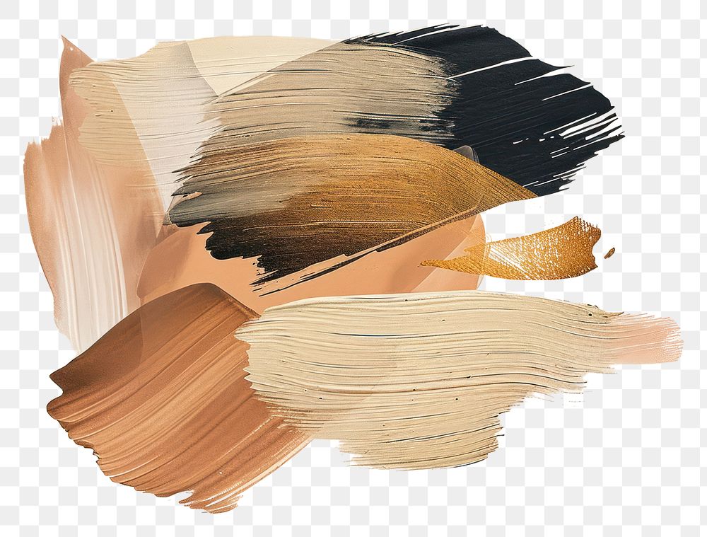 PNG Brown brush stroke abstract art creativity.