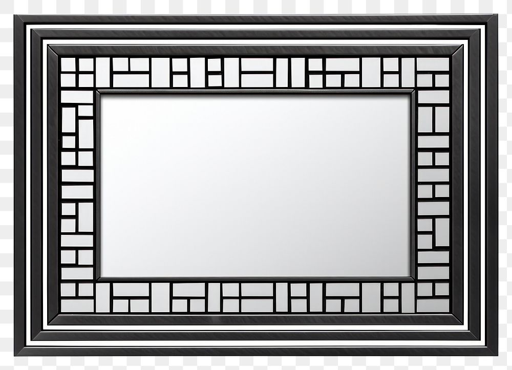 PNG  Rectangle mirror frame white background.