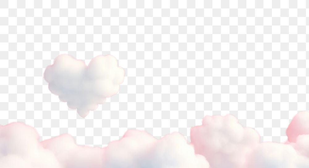 PNG Heart and cloud backgrounds nature pink. AI generated Image by rawpixel.