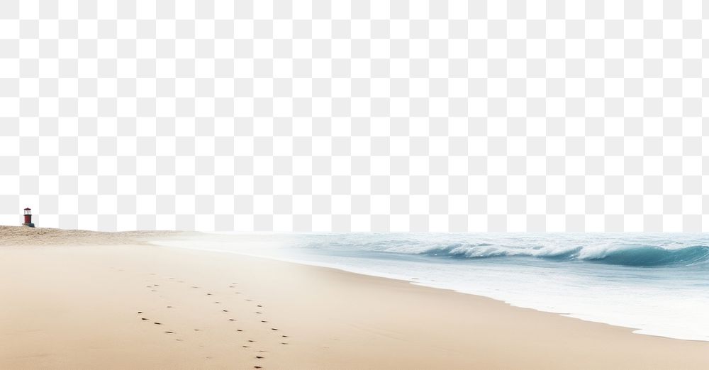 PNG Beach footprint outdoors horizon.