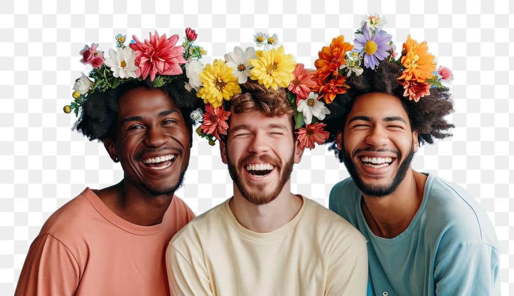PNG Laughing flower adult smile.