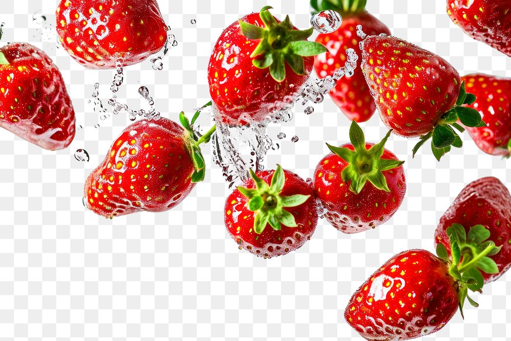 PNG Strawberrys fruit plant food.