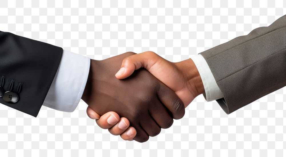 PNG Hand handshake agreement greeting.