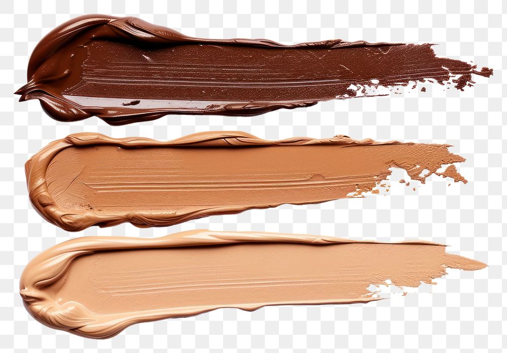 PNG Chocolate brown white background cosmetics.