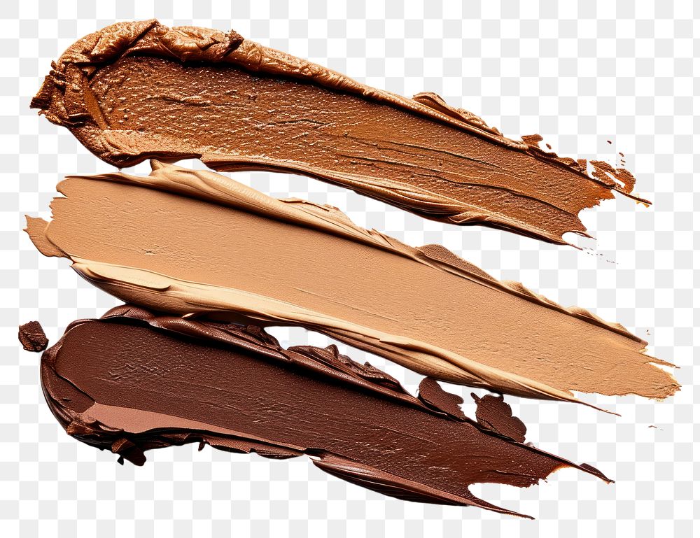 PNG Brown white background cosmetics chocolate.