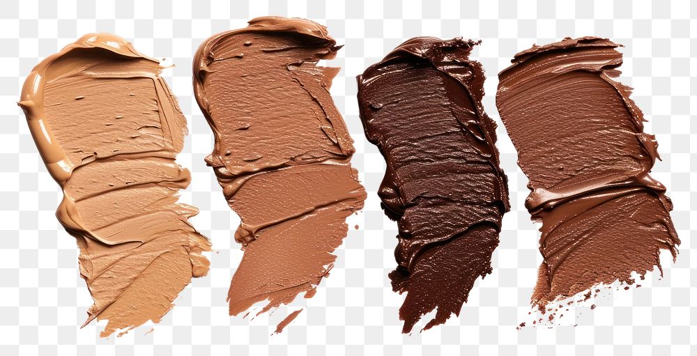 PNG Brown white background cosmetics chocolate.