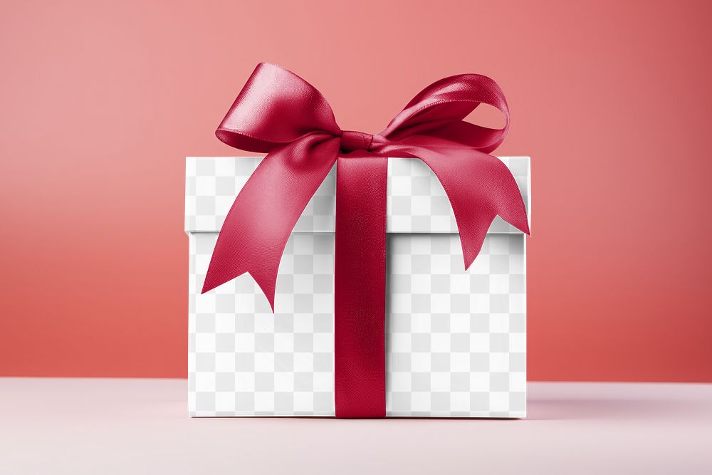 Gift box png mockup, transparent | Premium PNG - rawpixel