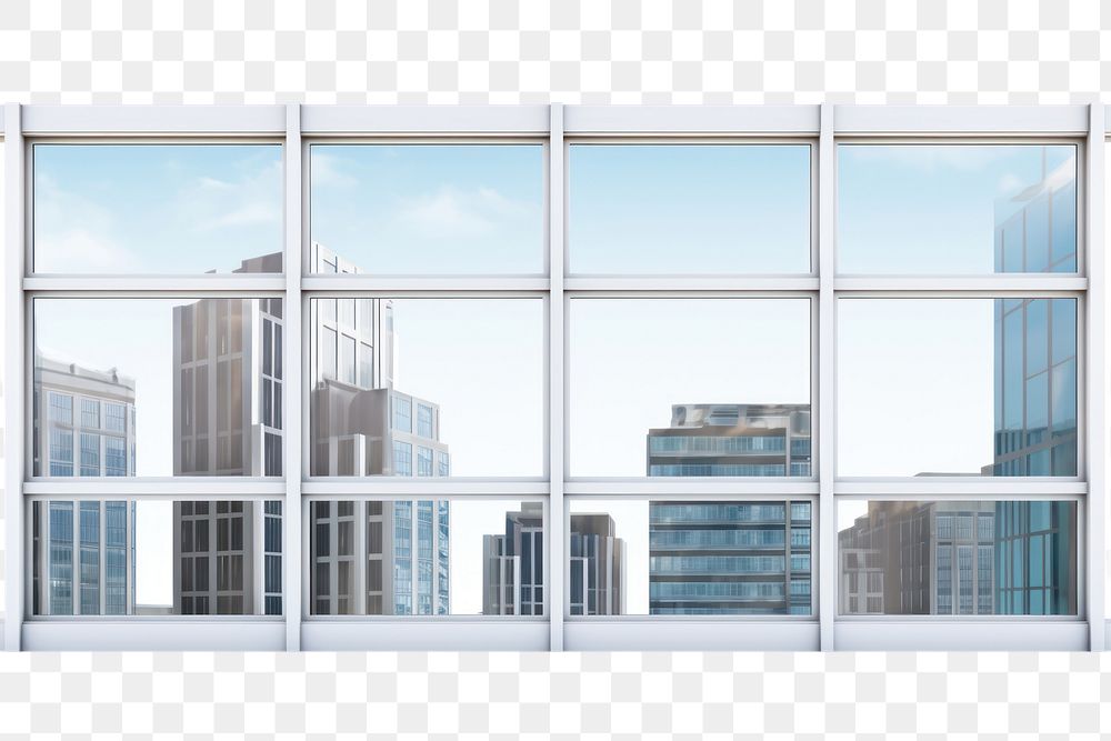 PNG Building window architecture city white background.