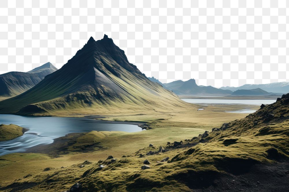 PNG  Iceland wilderness landscape panoramic