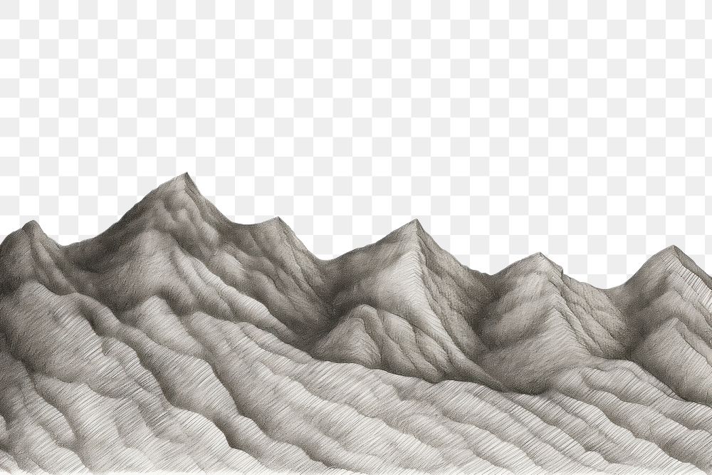PNG Hills drawing sketch mountain. AI generated Image by rawpixel.