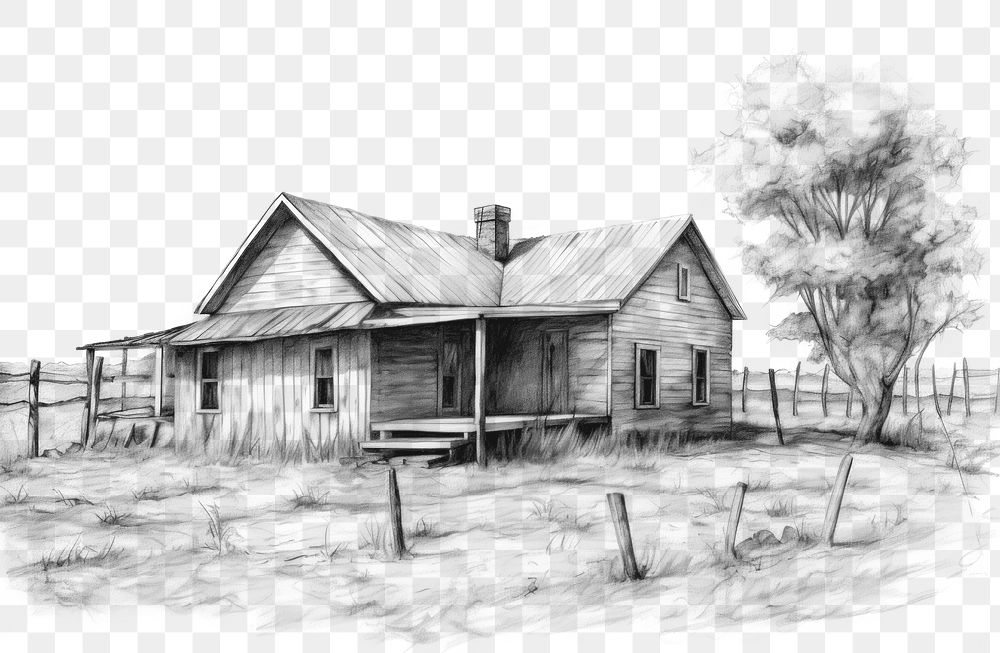 png-house-and-barn-drawing-free-png-rawpixel