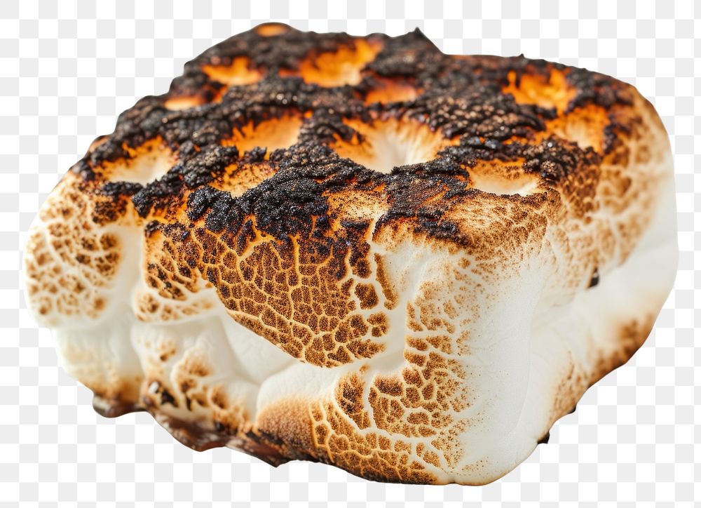 PNG  Marshmallow burnt food dish freshness.