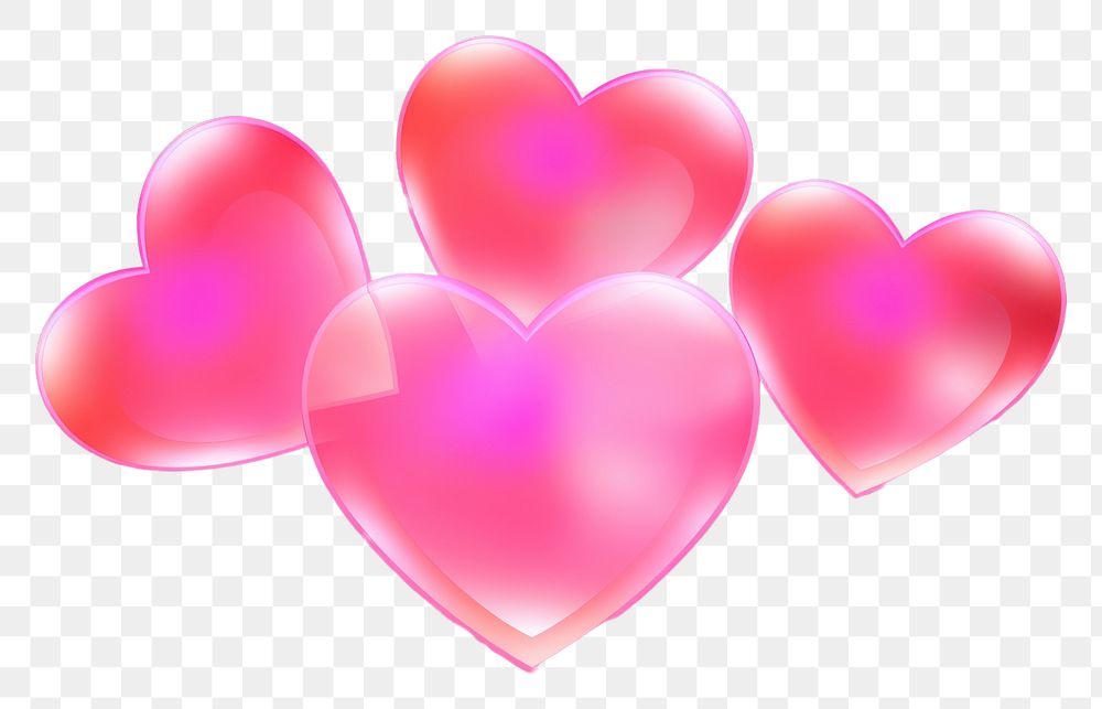 PNG Heart light night pink. | Premium PNG - rawpixel