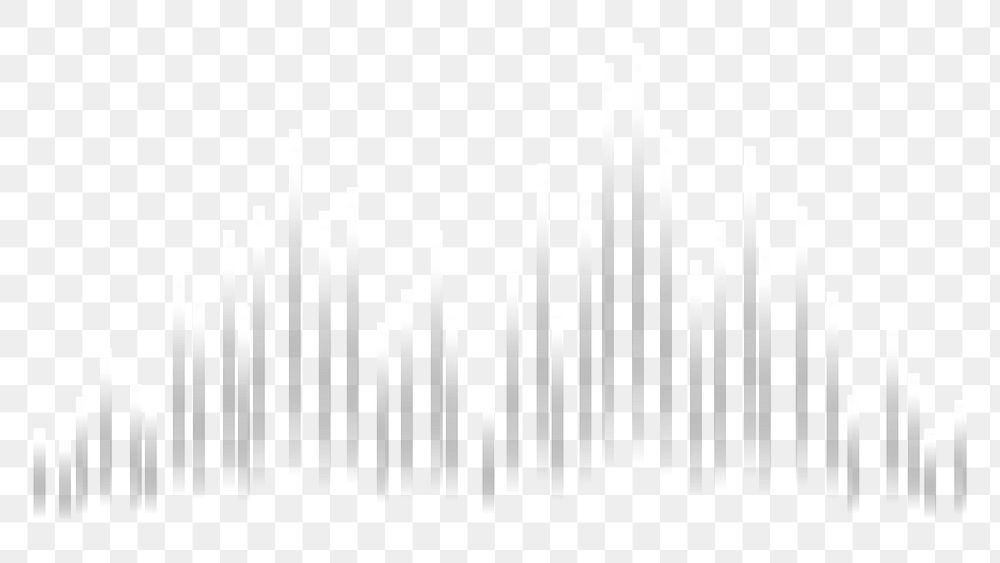  Music equalizer png border in white on transparent technology background