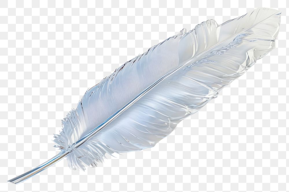 PNG Feather simple shape lightweight accessories toothbrush.