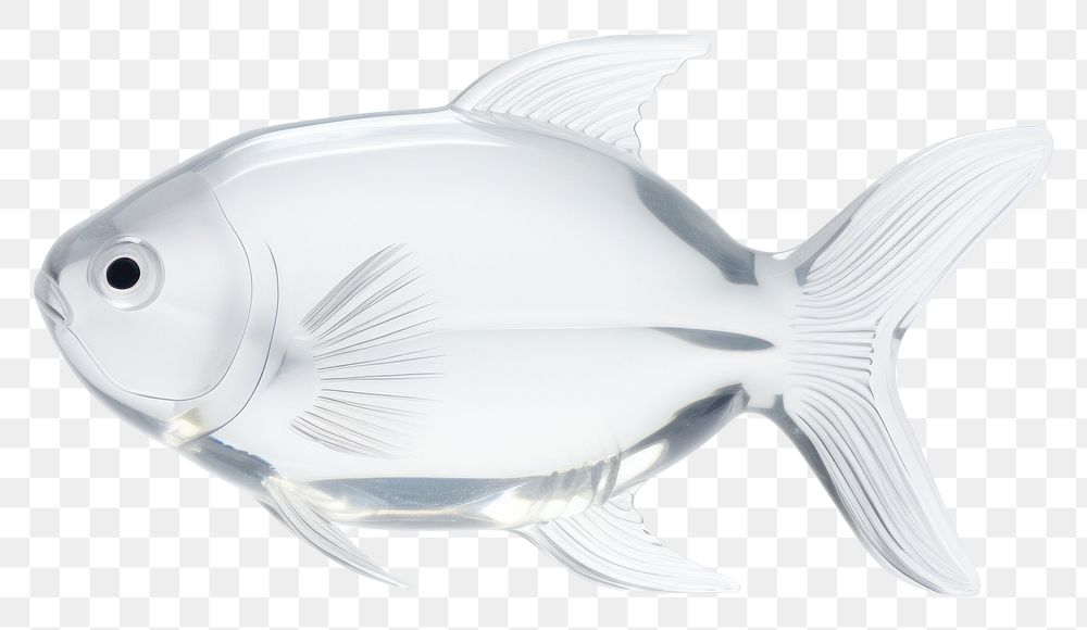 PNG Fish shape transparent animal glass.
