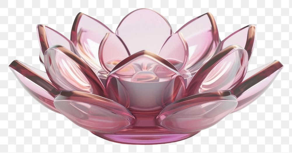 PNG Lotus icon glass vase white background.
