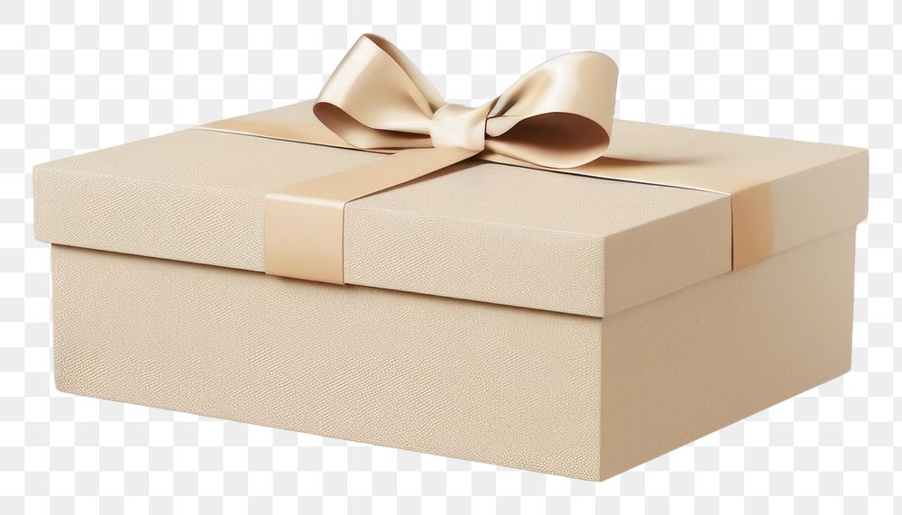 PNG Gift box mockup cardboard celebration anniversary.