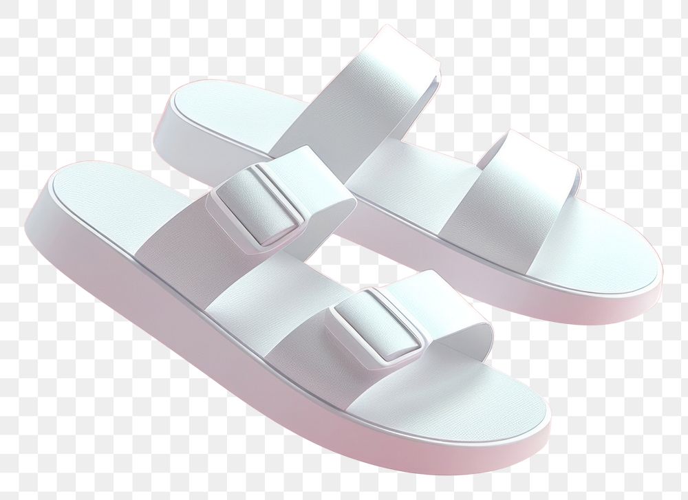 PNG Sandals mockup footwear pink flip-flops.