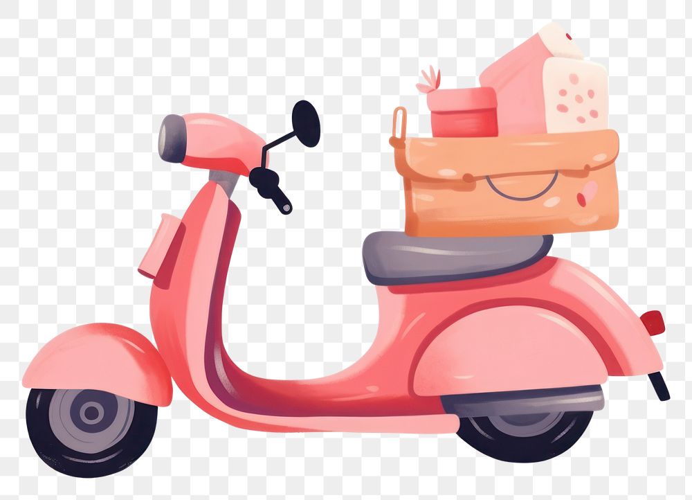 PNG  Heart motorcycle delivery vehicle scooter wheel. AI generated Image by rawpixel.