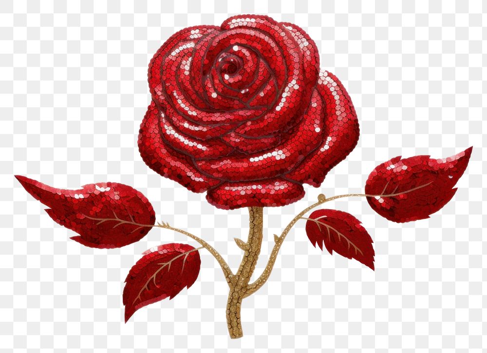 PNG Red rose flower plant white background.