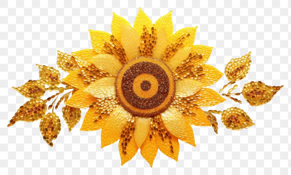 PNG Sunflower brooch celebration accessories.