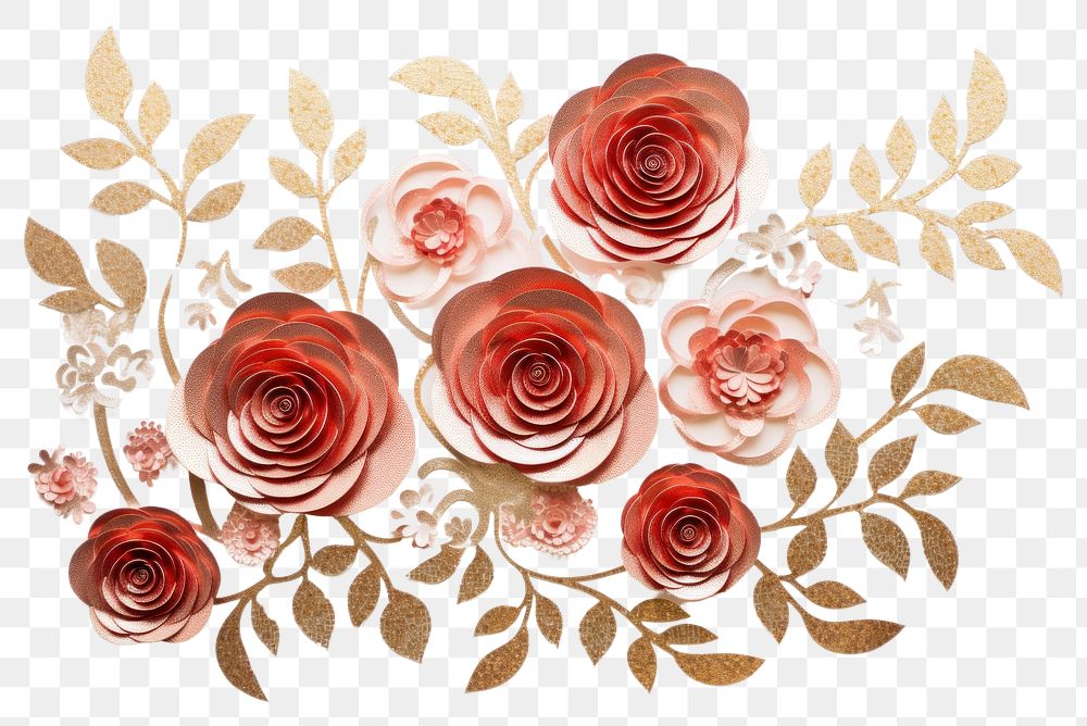PNG Roses pattern flower plant.