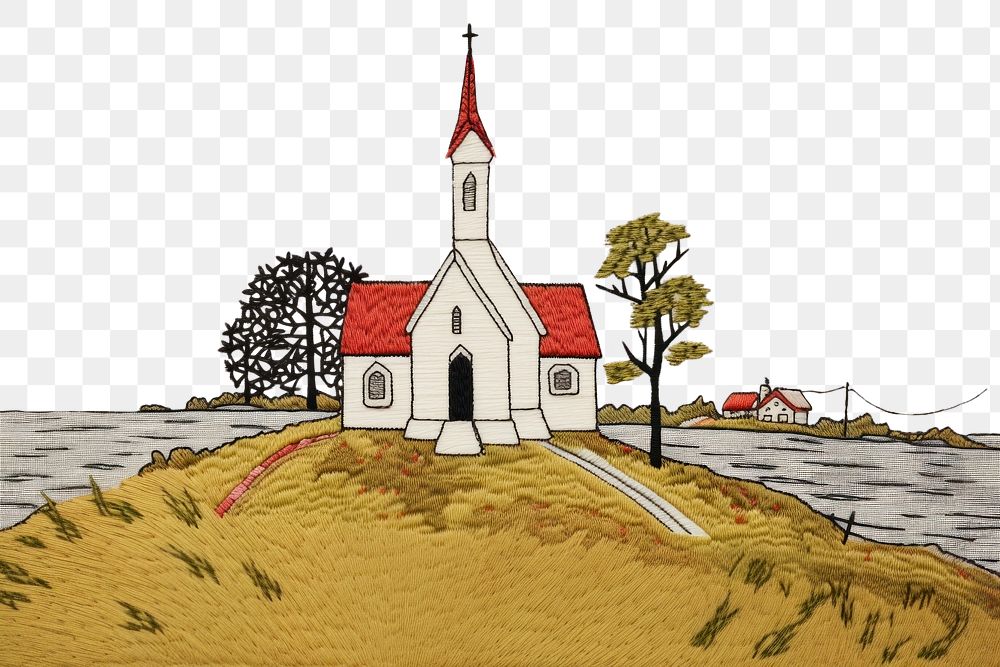 PNG  Chuch architecture building cartoon.