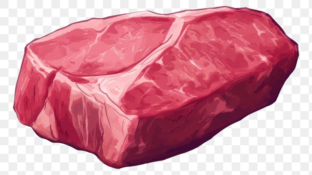 PNG Raw meat beef white background freshness.