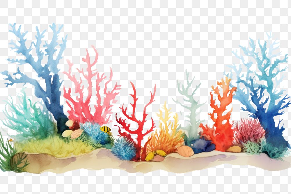 PNG Coral reef outdoors nature water.