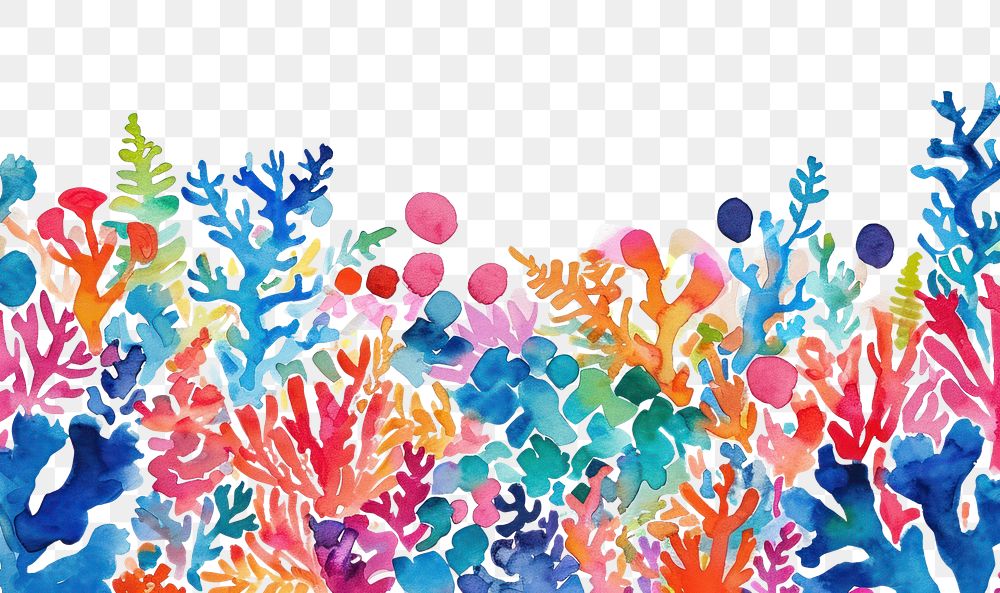 PNG Coral reef backgrounds outdoors pattern.