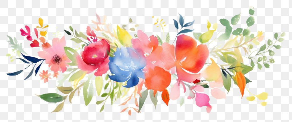 PNG Bouquet backgrounds painting pattern.