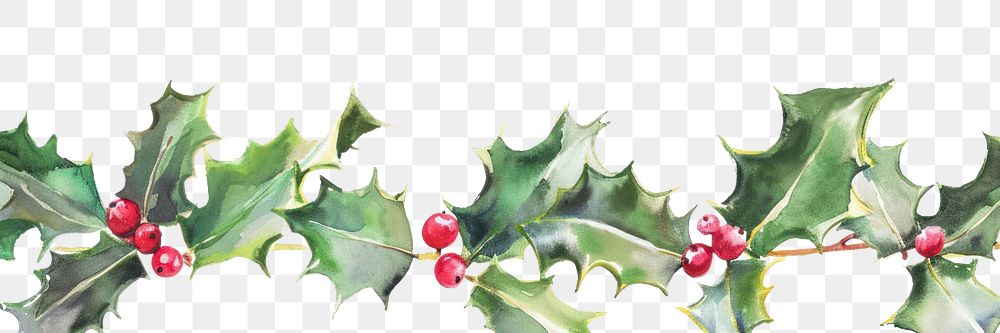 PNG Holly leaves backgrounds plant leaf.
