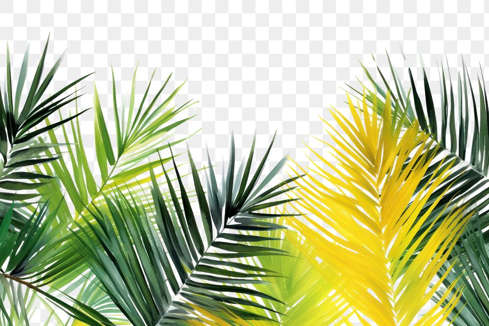 PNG Palm leaves backgrounds sunlight outdoors.