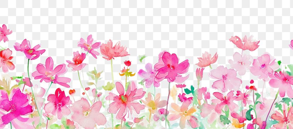 PNG Pink flower backgrounds outdoors pattern.