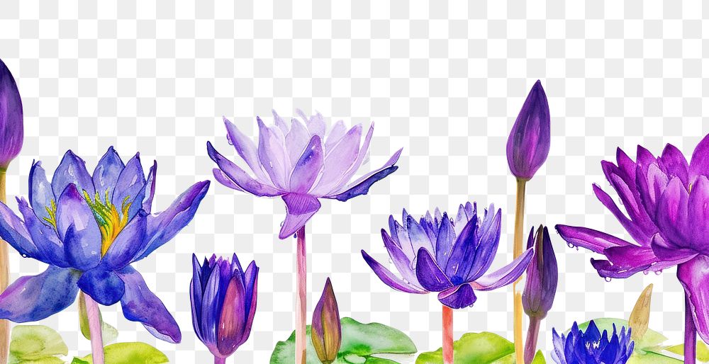 PNG Purple water lily backgrounds outdoors flower.