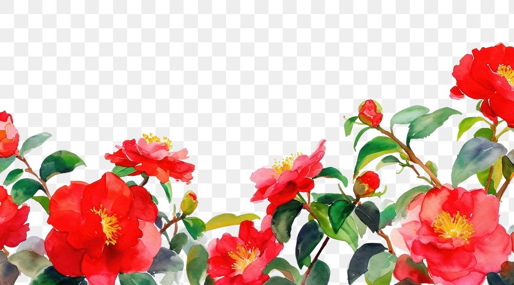 PNG Red camellia flowers backgrounds plant petal.
