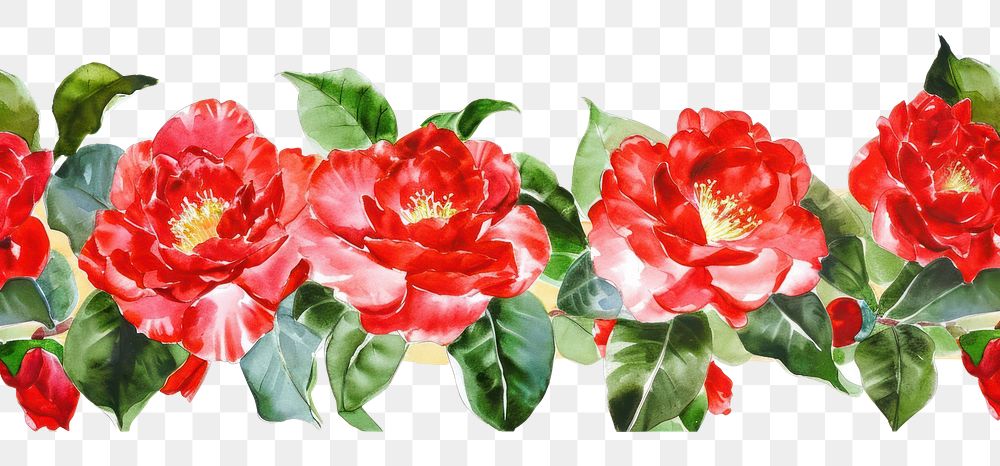 PNG Red camellia flowers petal plant rose.