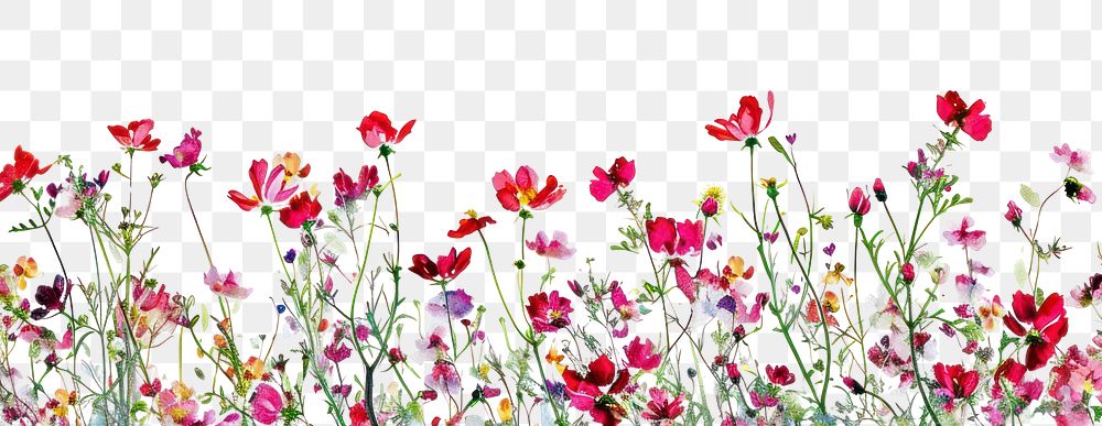 PNG Red tiny flowers backgrounds outdoors blossom