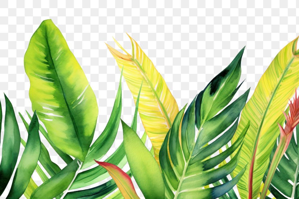 PNG Tropical leaves backgrounds tropics plant.