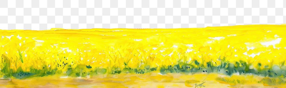 PNG Yellow field backgrounds grassland painting.