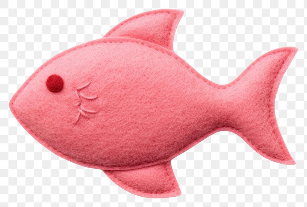 PNG  Pink fish animal plush toy.