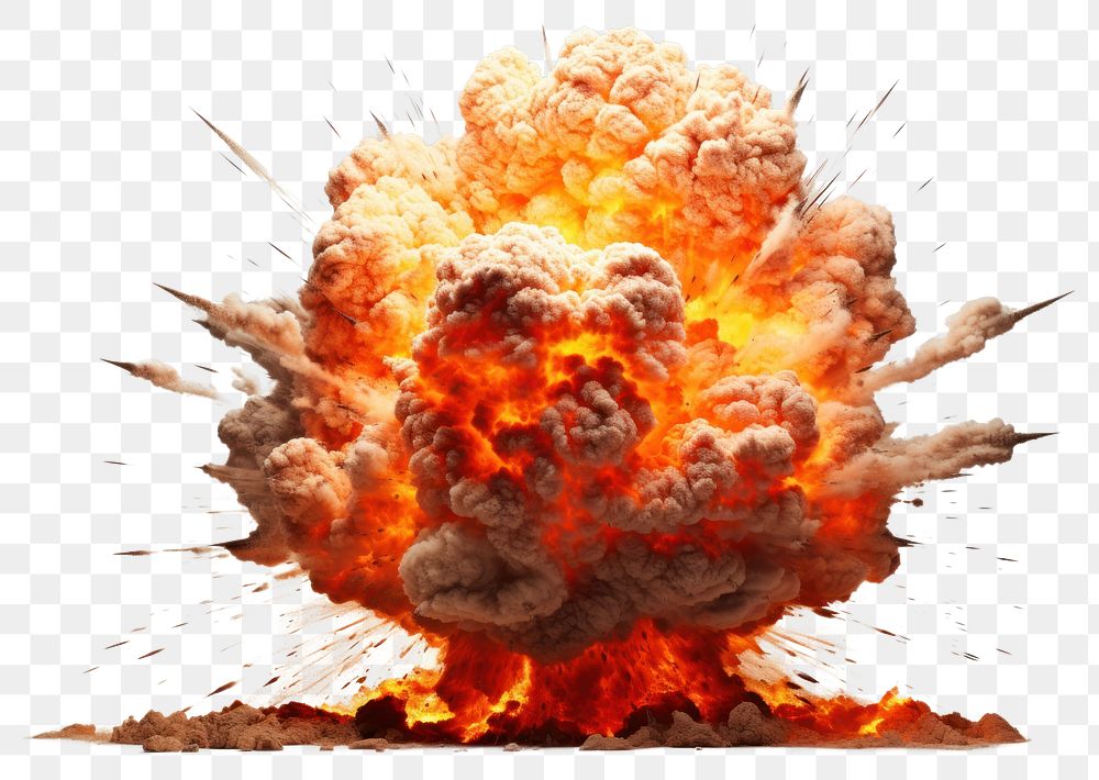 PNG  Nuclear explosion bonfire destruction aggression