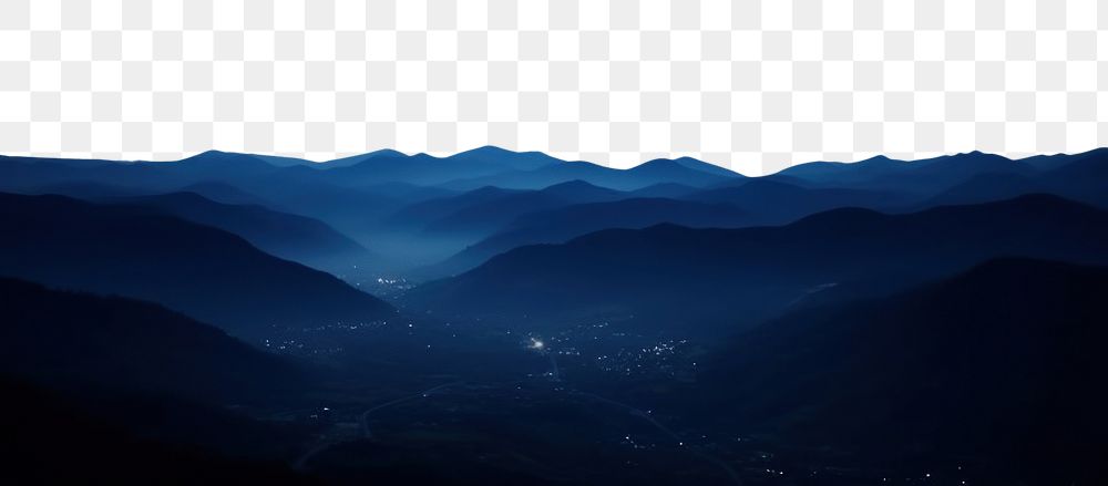 PNG Aesthetic night mountain scenery photo landscape outdoors nature.